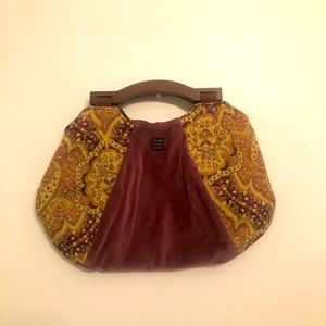 Velvet Patterned Handbag